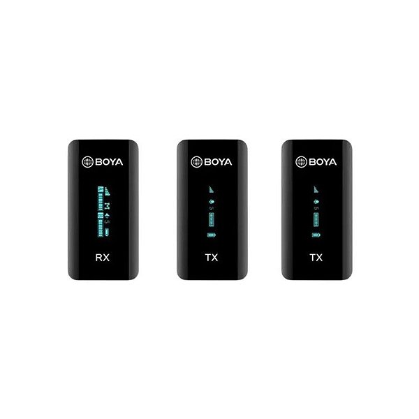 Microfone Boya BY-XM6-K2 Sem Fio (2XT+1RX) - Preto