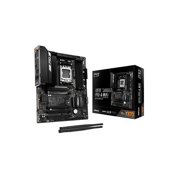Placa-Mãe AMD AM5 Asrock X870 Pro-A Wifi/DDR5/HDMI/M.2