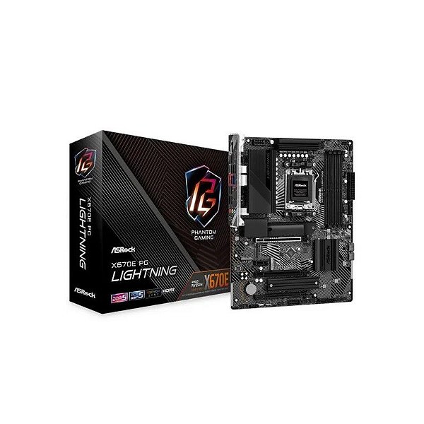 Placa Mãe AMD AM5 Asrock X670E PG Lightning DDR5 ATX