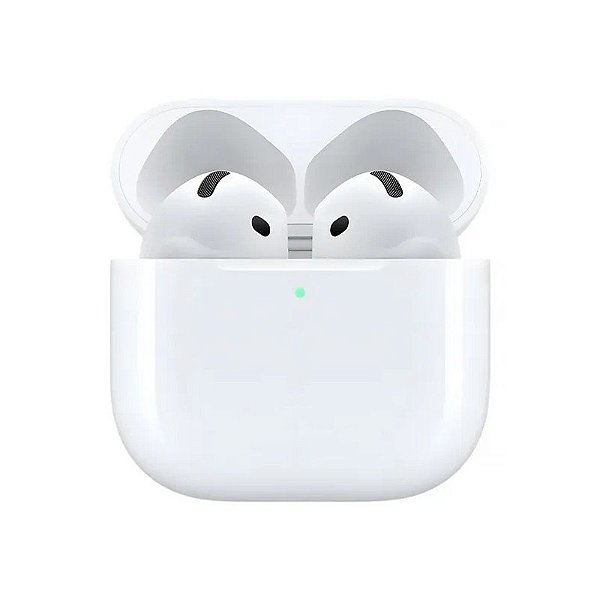 Fone de Ouvido Sem Fio Apple Airpods 4 Anc MXP93BE com Estojo de Carregamento USB-C - Branco (Anatel)
