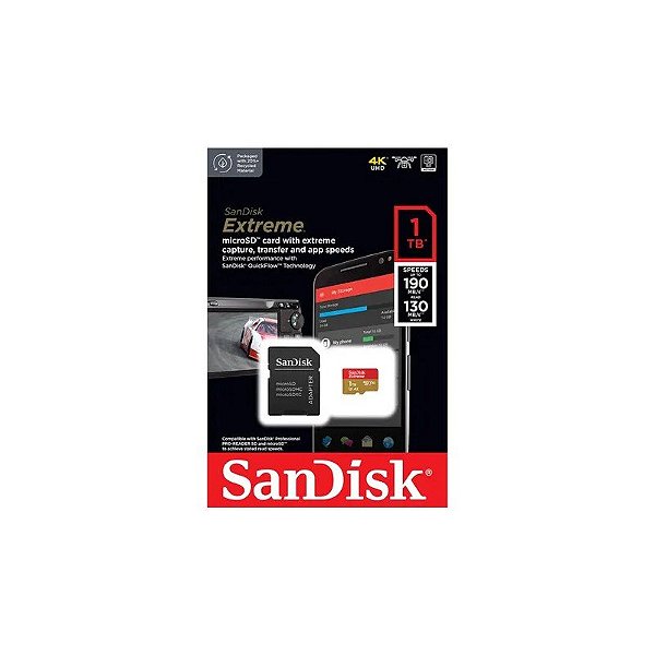Cartão de Memória Micro SD Sandisk Extreme 1TB