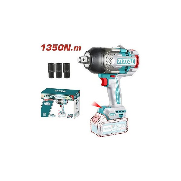 Chave de Impacto sem Fio Total TIWLI201351 3/4" 20V 1350NM