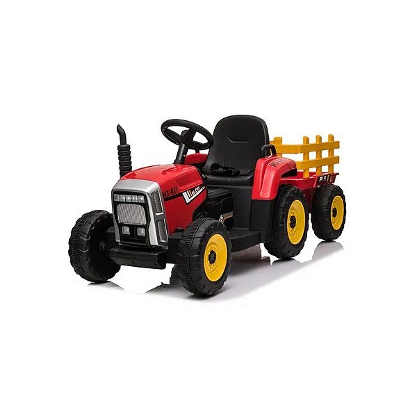 Trator HG MX611 Vermelho com Bateria Cachape