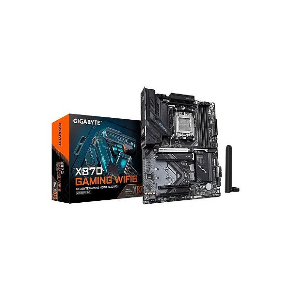 Placa Mãe Gigabyte X870 Gaming Wifi 6 DDR5 Soquete AM5 Chipset AMD X870 ATX