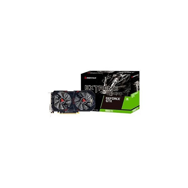 Placa de Vídeo Biostar Extreme Gam VN1666SF69 VGA 6GB GTX1660TI