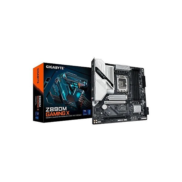 Placa Mãe Gigabyte Z890M Gaming X DDR5 Socket LGA 1851 Chipset Intel Z890 Micro ATX