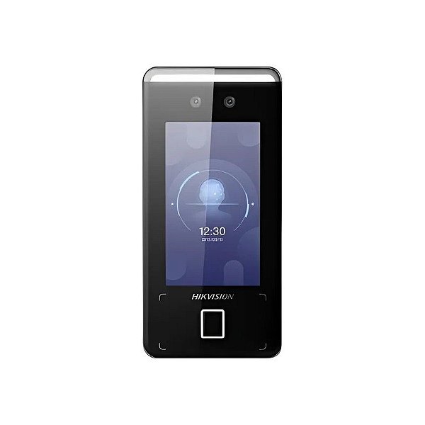 Terminal de Acesso Facial Hikvision DS-K1T341CMFW 4,3" 2MP - Preto