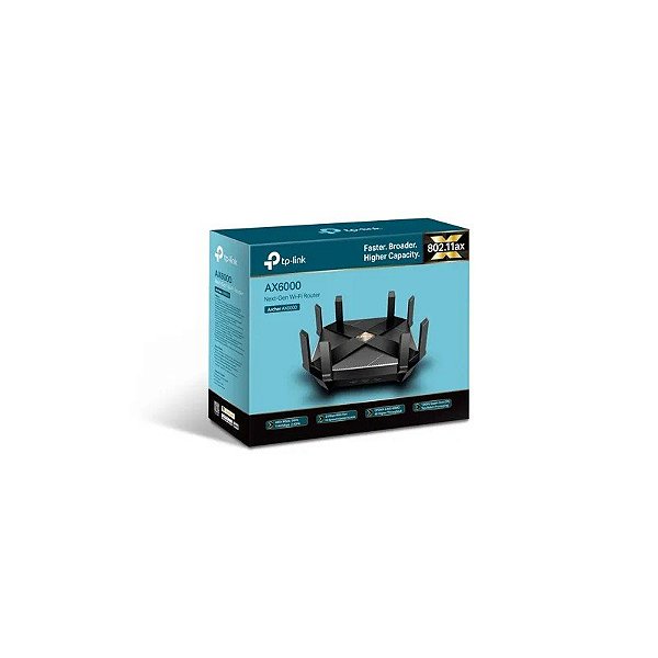 Roteador TP-Link Wifi 6 Archer AX6000 Dual Band Mu-Mimo Giga