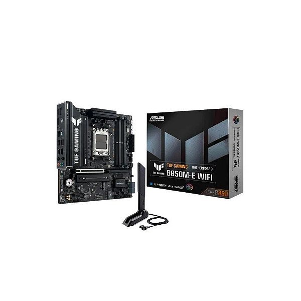 Placa-mãe Asus Tuf Gaming B850M-E WiFi Soquete AM5 Micro-ATX