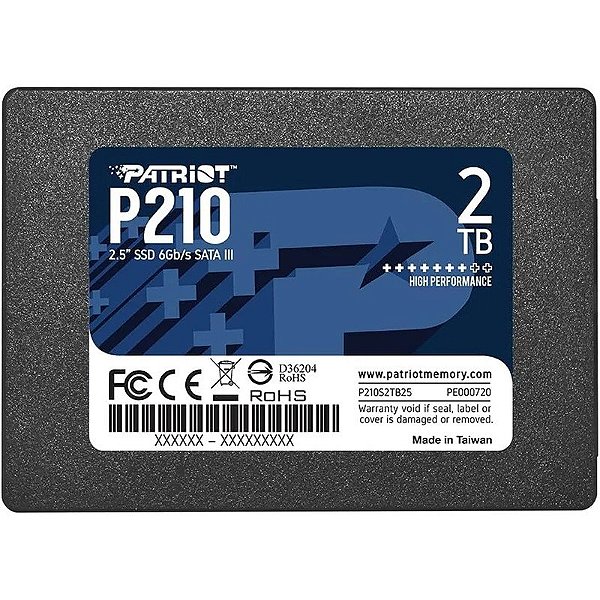 SSD Patriot 2TB SATA III 2.5" P210 P210S2TB25