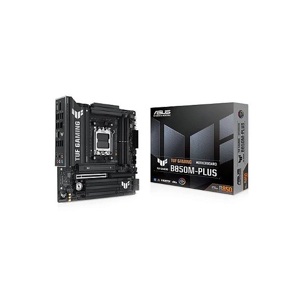 Placa Mãe Asus Tuf Gaming B850M-Plus Wifi DDR5 Socket AM5 Chipset AMD B850 Micro ATX