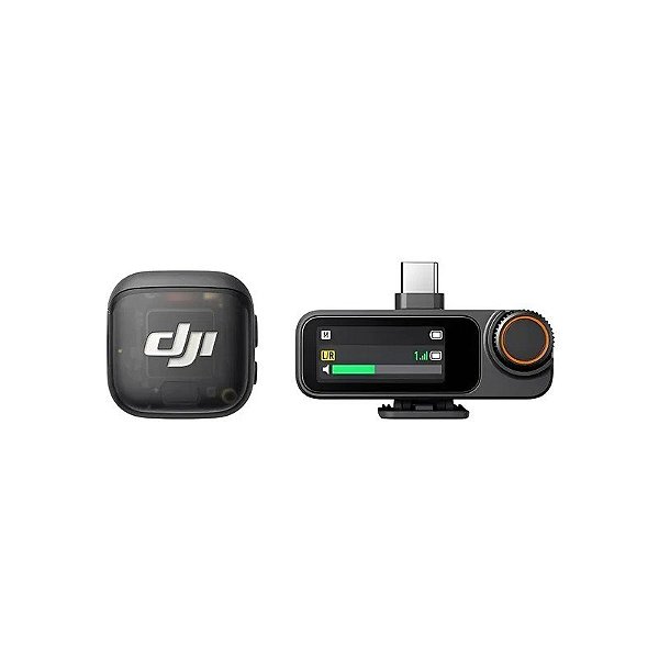 Microfone de Lapela Sem Fio Dji Mic 3 (1TX+1RX) - Preto