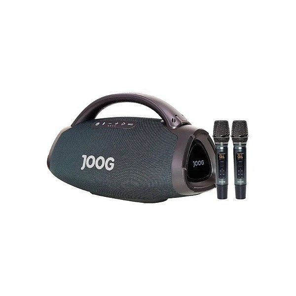 Caixa de Som Joog One Hifi JOF-01 com 2 Microfones + Controle 200W IP67 - Preto