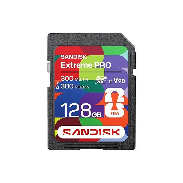 Cartão de Memória SD Sandisk Extreme Pro 128GB 300MB/s - SDSDXDM-128G-GN4IH