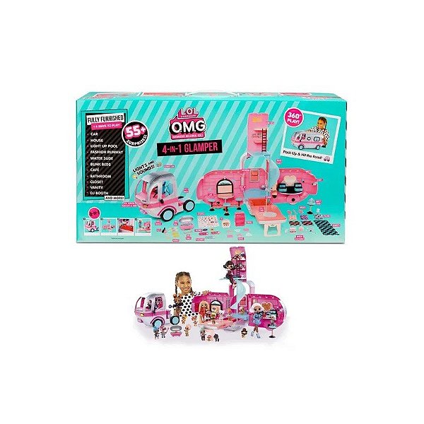 Kit Glamper 4 em 1 com 55 Peças Metalizado