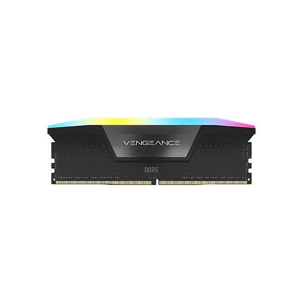 Memória RAM DDR5 Corsair 5600 MHz 16 GB Vengeance RGB (1X16) - Preto (CMH16GX5M1B5600C40)