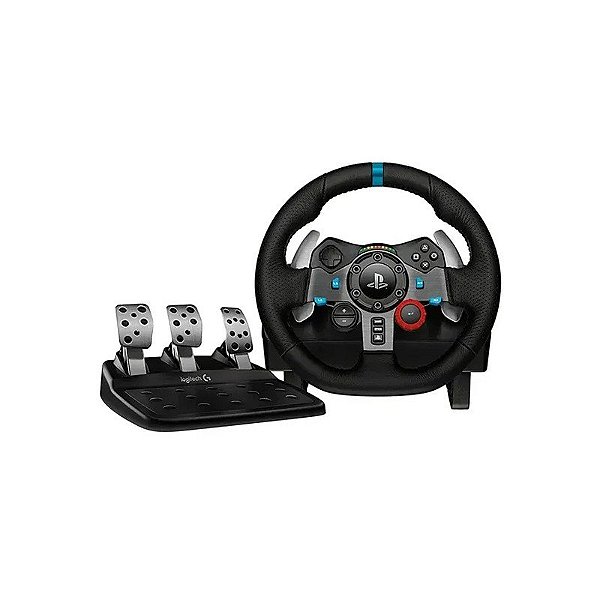 Volante Logitech Driving Force G29 941000111PD para Playstation/PC Bivolt - Preto