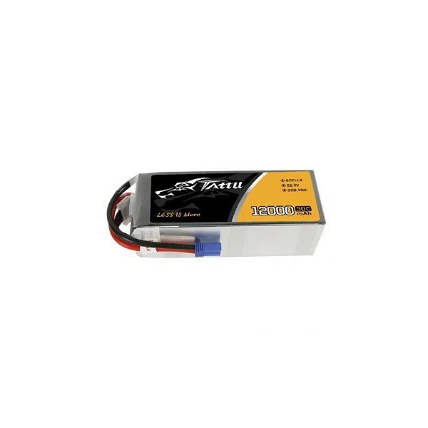 Bateria Gens Ace 22.2V 12000mAh 30C Lipo com plug EC5 para drone UAV Tattu