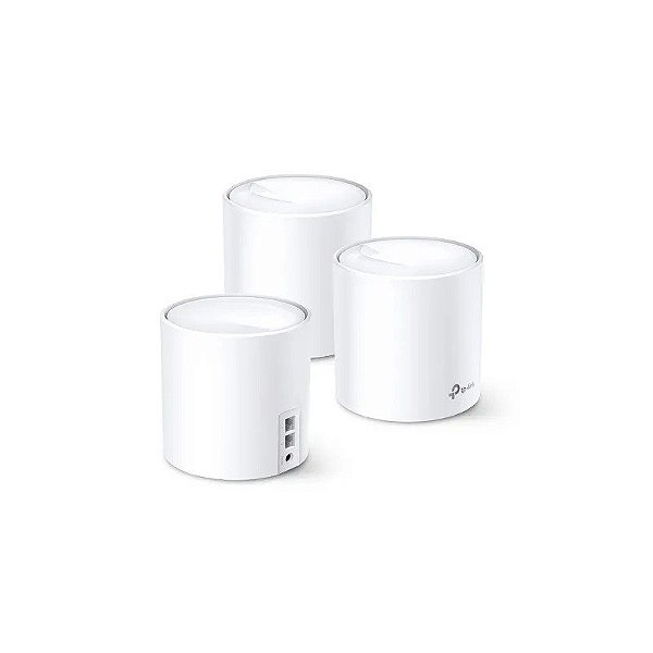 Kit TP-Link Wifi 6 Deco X20 (3 Pacotes) Malha para toda a residência AX1800