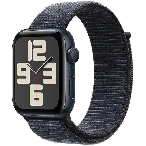 Relógio Apple Watch SE 2 (GPS) Caixa Alumínio Meia-Noite 44mm Pulseira Sport Loop Tinta MXEP3LL