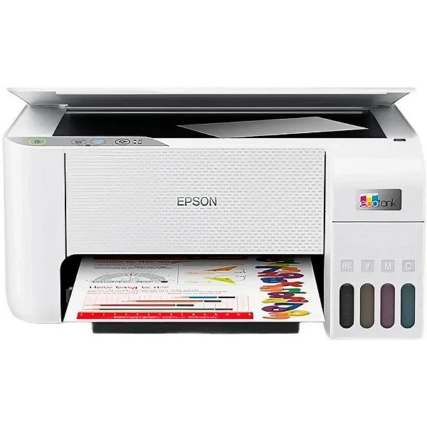 Impressora Epson EcoTank L3206 3 em 1 WiFi Bivolt Branca