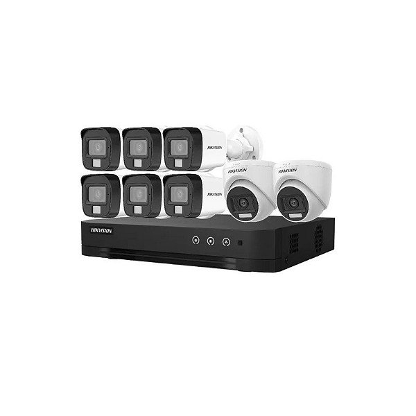 Kit DVR Hikvision 08CH KIT-7208HGHI-8CAM/HL