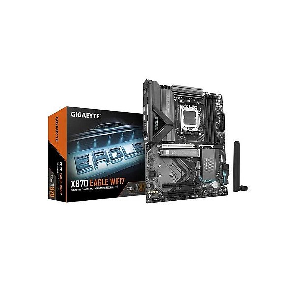 Placa Mãe Gigabyte X870 Eagle Wi-Fi 7 AM5 DDR5 ATX