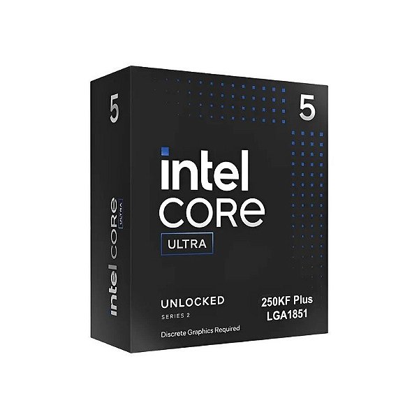 Processador Cpu Intel Core Ultra 5-250KF Plus 5.3 GHZ LGA 1851 30 MB