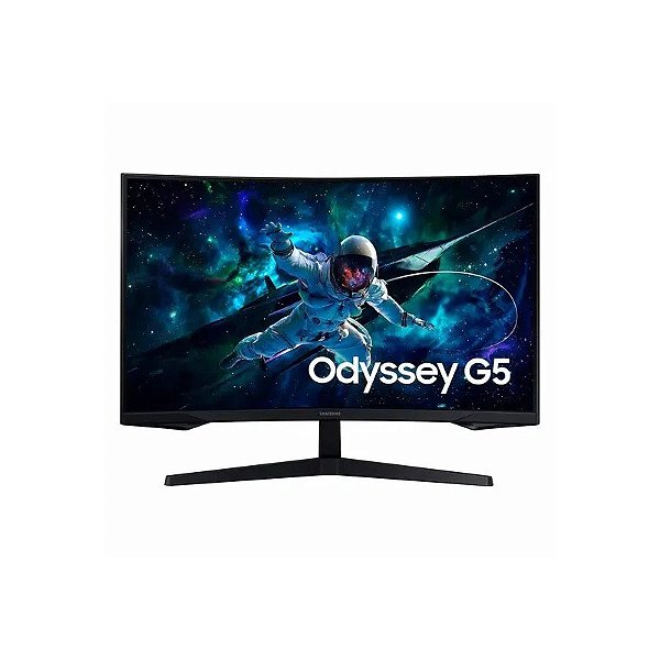 Monitor Gamer Samsung Odyssey G5 LS32CG552EN 32 Polegadas Quad HD Curvo 165Hz HDMI Preto