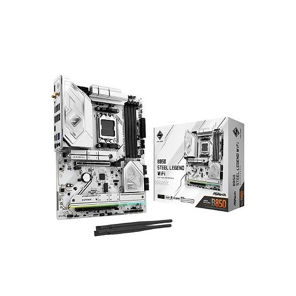 Placa-Mãe Asrock B850 Steel Legend AM5 DDR5 Wifi