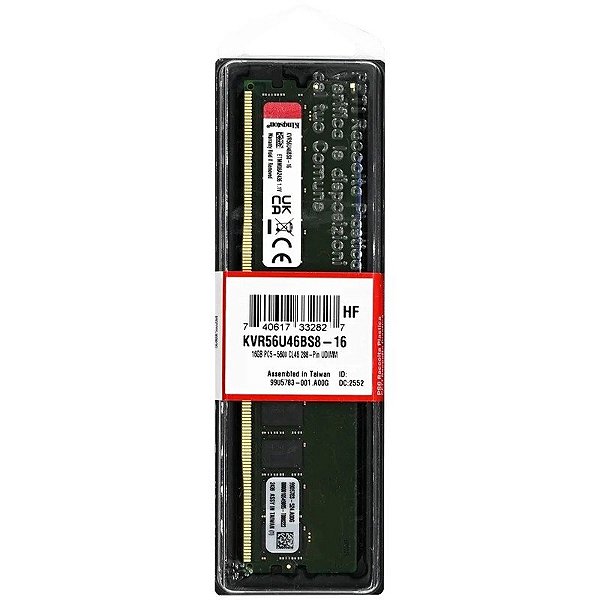 Memória Kingston 16GB/5600MHz DDR5 KVR56U46BS8-16