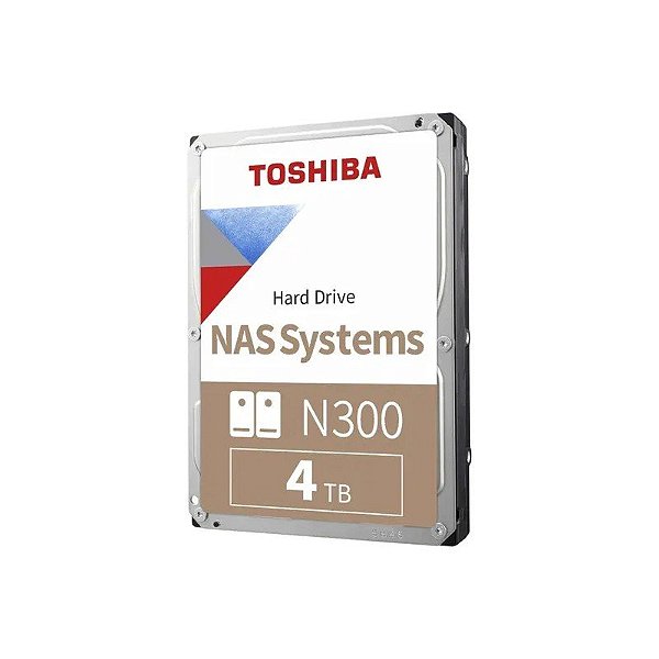 Disco Rígido HD 4TB Toshiba SATA3 7200RPM N300 Pro Nas HDWG740XZSTD