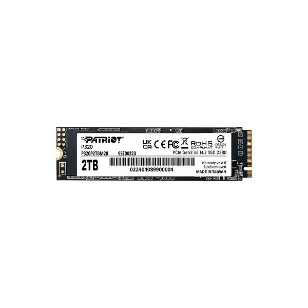 SSD M.2 Patriot 2TB Nvme PCI-Exp Gen 3 - P320P2TBM28