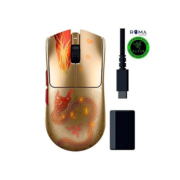 Mouse Gamer Razer Viper V3 Pro Edição Counter-Strike 2 FRML 35.000 Dpi Sem Fio - RZ01-05120200-R3U1