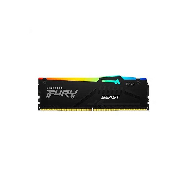 Memória Kingston Fury Beast RGB, DDR5 16GB (1X16GB), 6000MHZ, KF560C36BBE2A-1, Preto