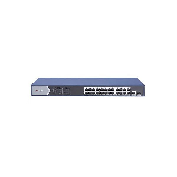 Hub Switch Hikvision 24 Portas 10/100/1000Mbps PoE DS-3E0526P-e