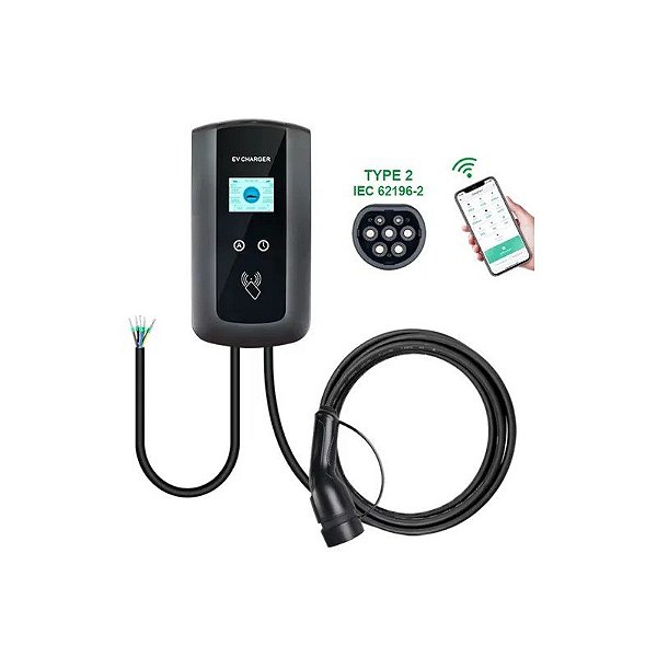 Carregador de Carro Elétrico Fixo Ac 7.2KW 32A 220V BR Monofásico