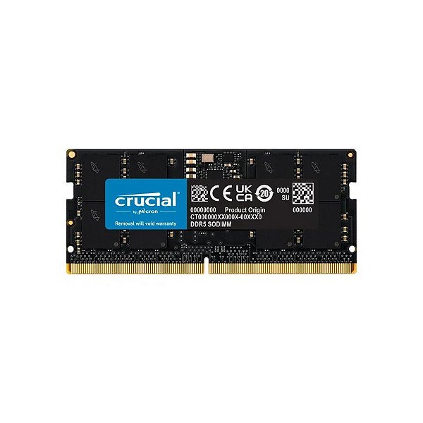 Memória RAM DDR5 So-DIMM Crucial 4800 MHZ 16 GB CT16G48C40S5