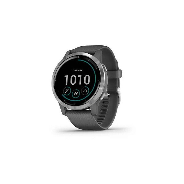 Relógio Garmin Vivoactive 4 Shadow Gray Silver WW - 010-02174-02
