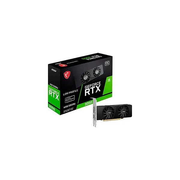 Placa de Vídeo 6GB RTX3050 MSI LP Oc 912-V812-223