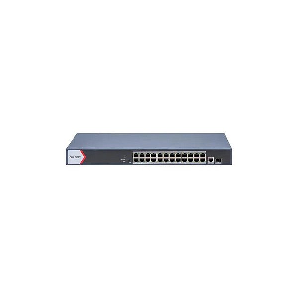 Hub de Switch Hikvision 24 Portas Gigabit PoE 370W SFP DS-3E1526P-Ei