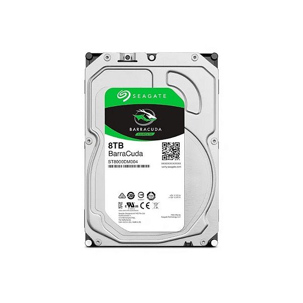 Disco Rígido Seagate 8TB Barracuda SATA 3 5400RPM 3.5" ST8000DM004 (Gar. BR)