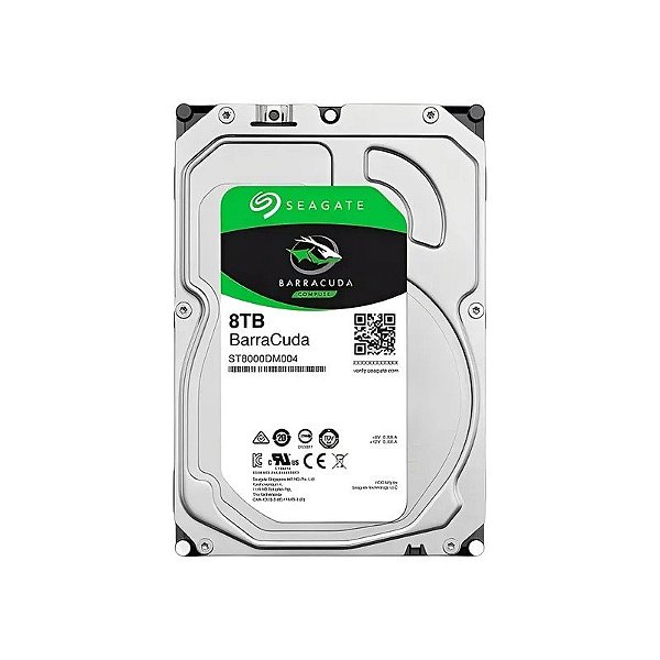 Disco Rígido Interno Seagate Barracuda SATA 3 8TB (ST8000DM004)