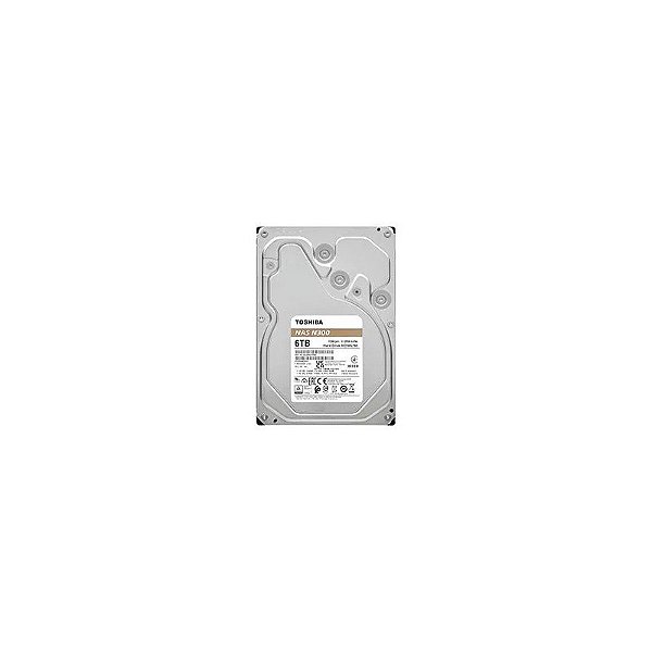 Disco Rígido Toshiba 6TB N300 Nas 3,5" SATA 3 7200RPM - HDWG760XZSTA (Garantia Nacional)