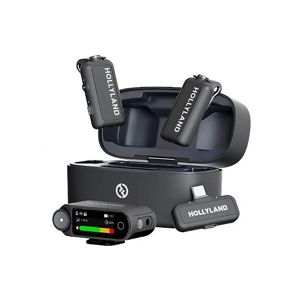 Microfone Sem Fio Hollyland Lark Max 2 Combo - Cinza Espacial