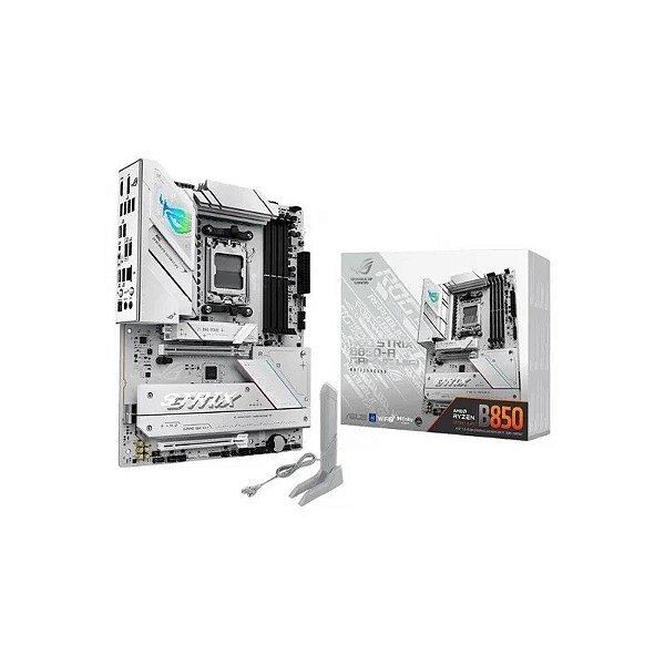 Placa-Mãe AM5 Asus B850-A Rog Strix Gaming 4xDDR5/Wifi White