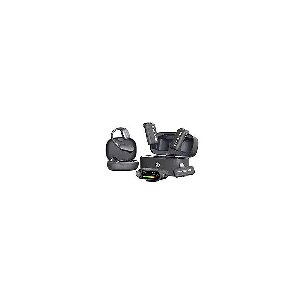 Microfone Hollyland Lark MAX2 Ultimate Combo Sem Fio - Cinza Espacial