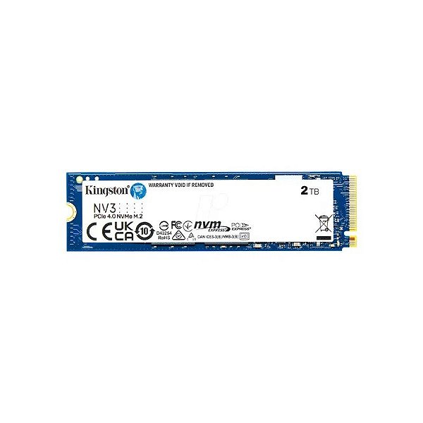 Unidade SSD Interna Kingston M.2 SNV3S NV3 PCI-Exp 4.0 2TB - SNV3S/2000G