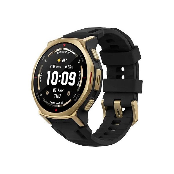 Relógio Smartwatch Amazfit T-Rex 3 Pro A2549 - Preto/Dourado