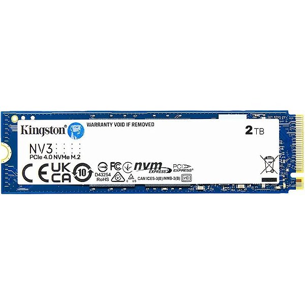 SSD M.2 NVMe Kingston NV3 2TB SNV3S/2000G - 6000MB/s